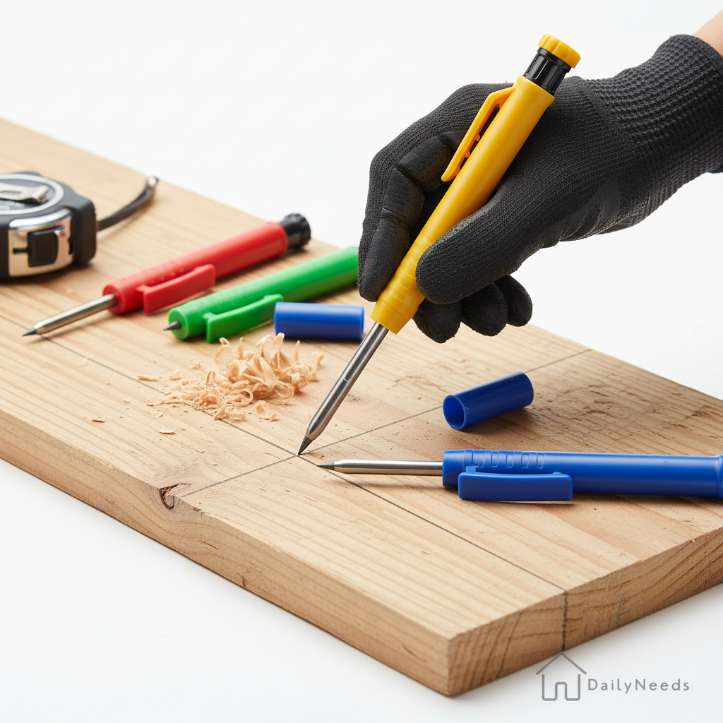 Potlood in gebruik op hout