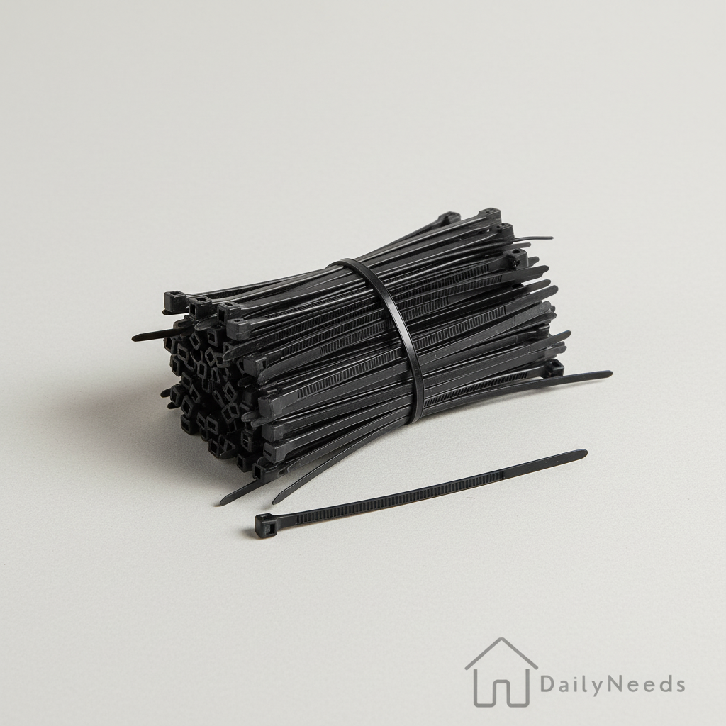 Zwarte kabelbinders 100 stuks